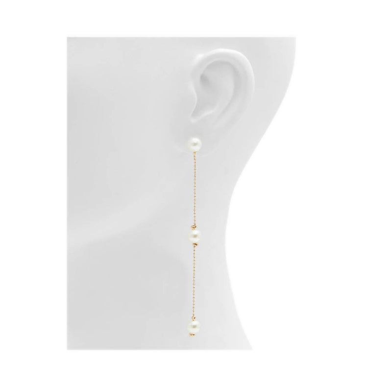 Pearliee Women's Pendant Earrings - Ice