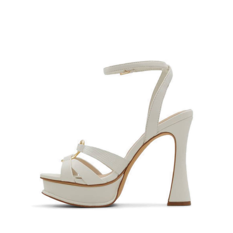 Elbalia Women's Heeled Sandals - White