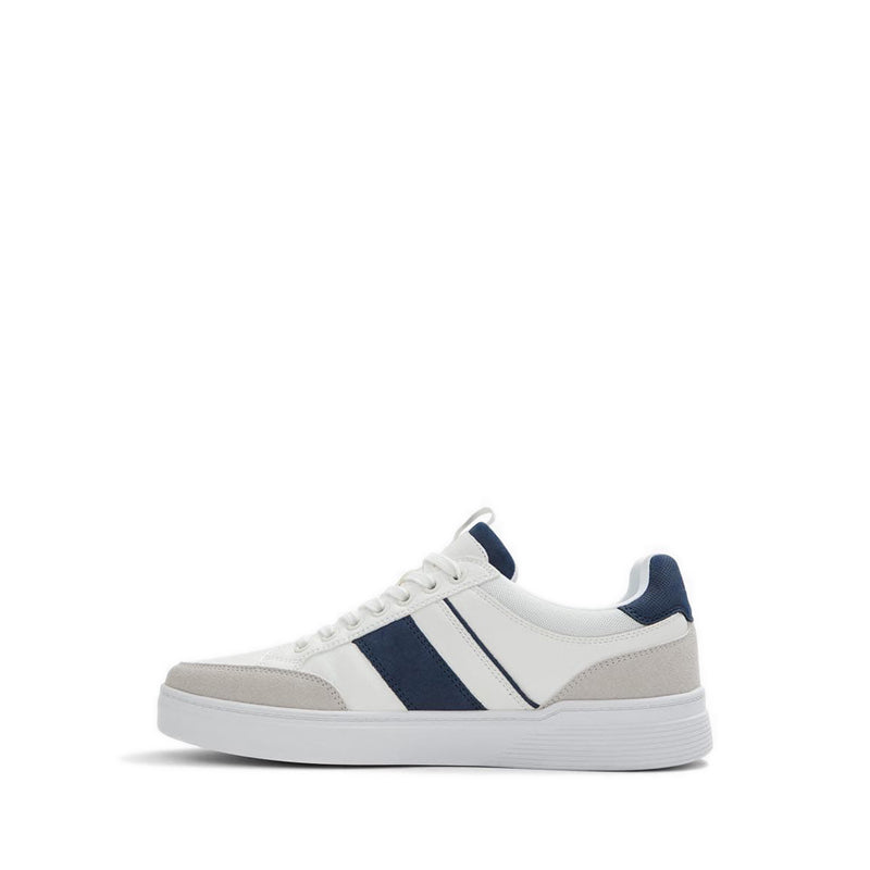 Elio Men Low Top Sneaker - White-Navy