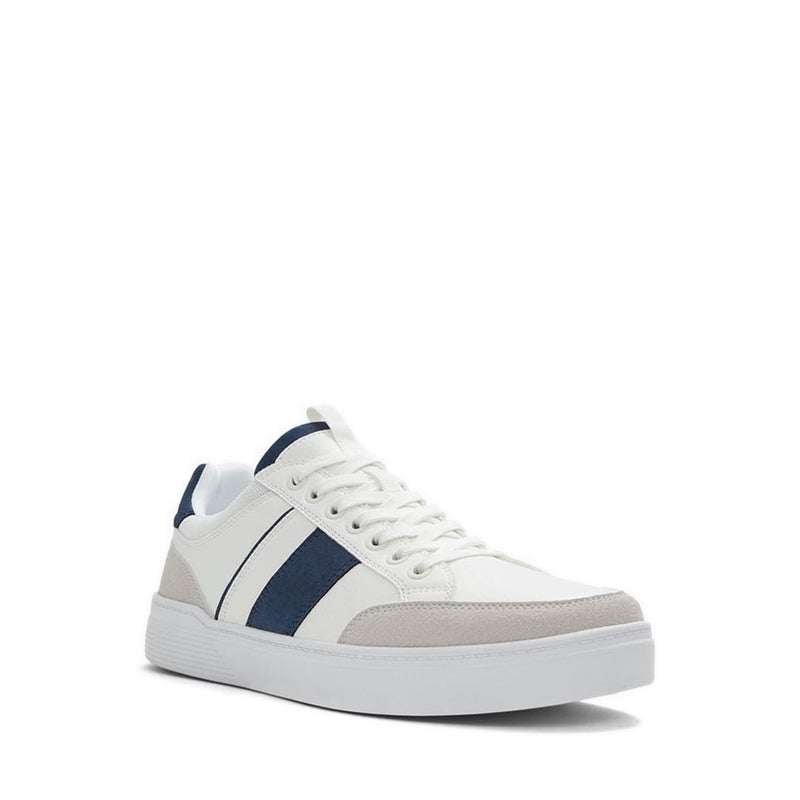 Elio Men Low Top Sneaker - White-Navy