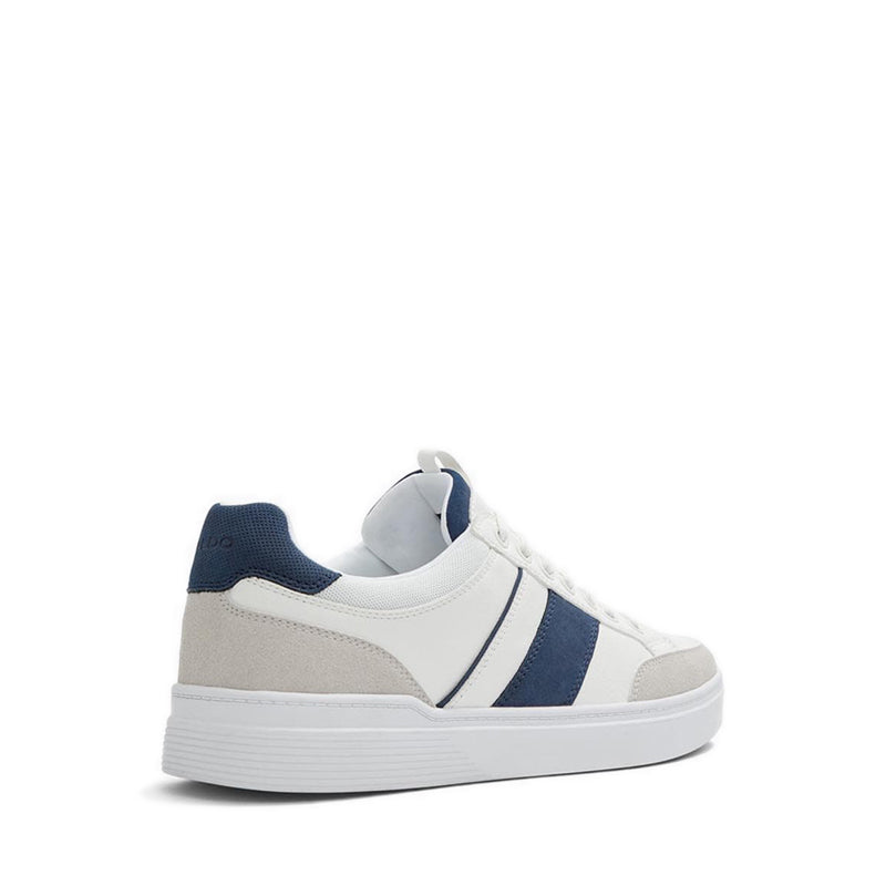 Elio Men Low Top Sneaker - White-Navy