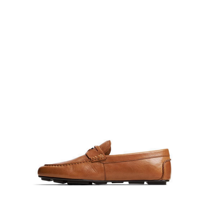 Squire Men Slip On Driving Shoe - Cognac