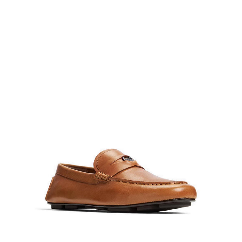 Squire Men Slip On Driving Shoe - Cognac