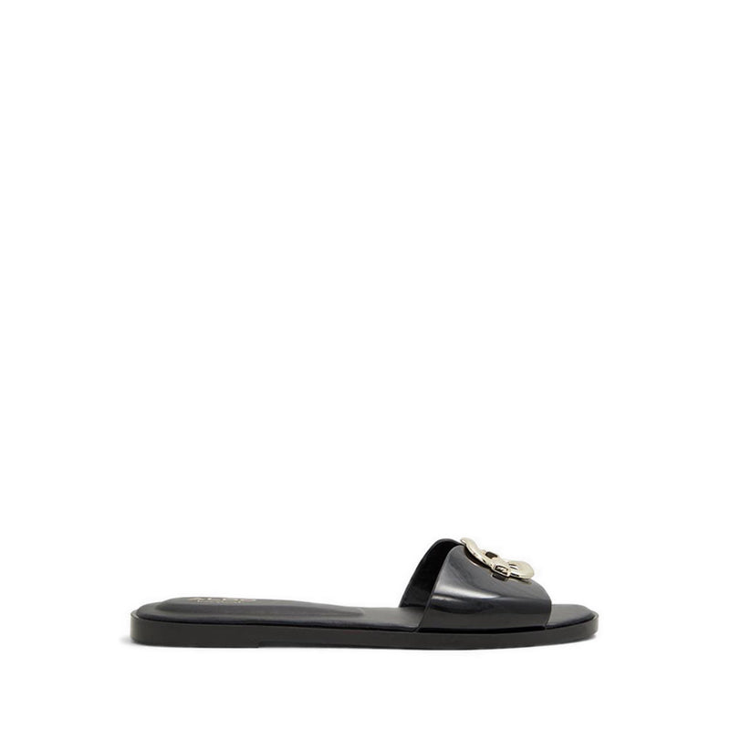 Jellyicious Women's Flat Sandal - Black