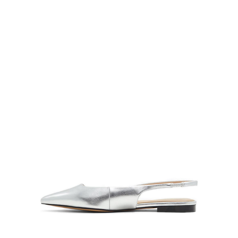 Valegyn Women's Sling Back Ballet Flat - Silver