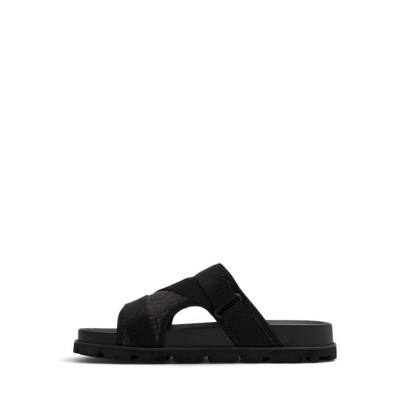 Deniels Men Flat Sandal - Black Multi