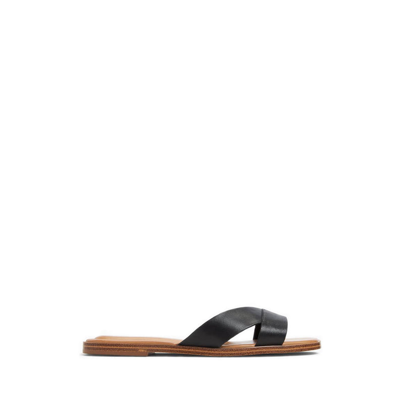 Caria Women's Flat Sandal - Black