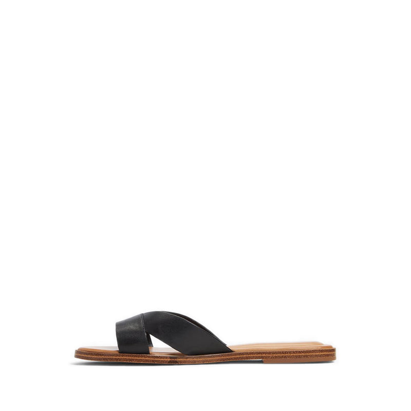 Caria Women's Flat Sandal - Black