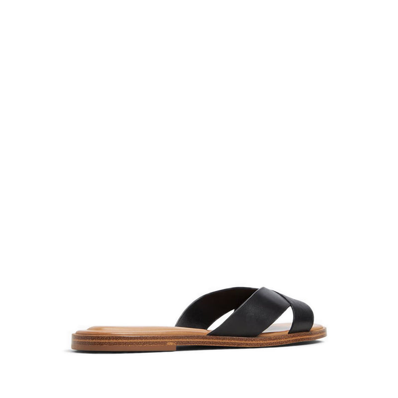 Caria Women's Flat Sandal - Black