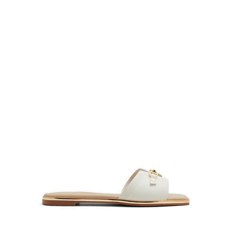 Alamassi Women's Flat Sandals - Open White