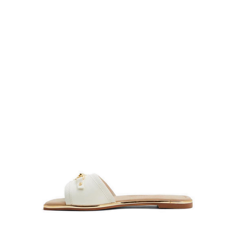 Alamassi Women's Flat Sandals - Open White